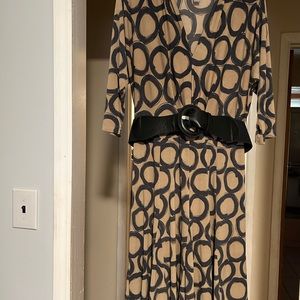 Tan and black lovely dress